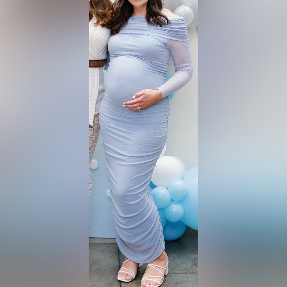 BUMPSUIT Off The Shoulder Soft Mesh Dress